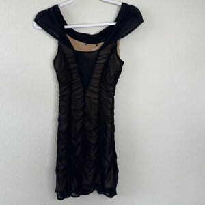 Majorelle Square Neckline Mini Dress